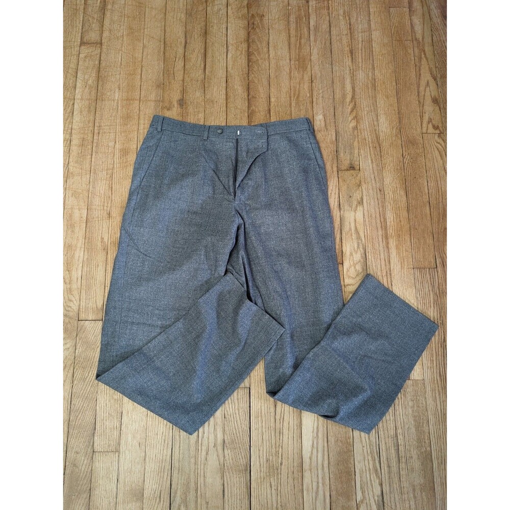 Isaia Napoli Dress Pants Mens 32x32 Gray Aquaspider 160s Wool Trousers